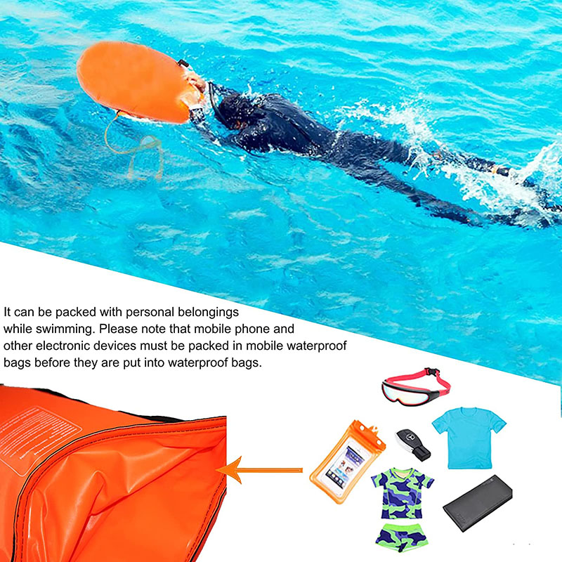 كيس سباحة جاف مقاوم للماء قابل - مراجعة Swim Buoy Open Water وسعره
